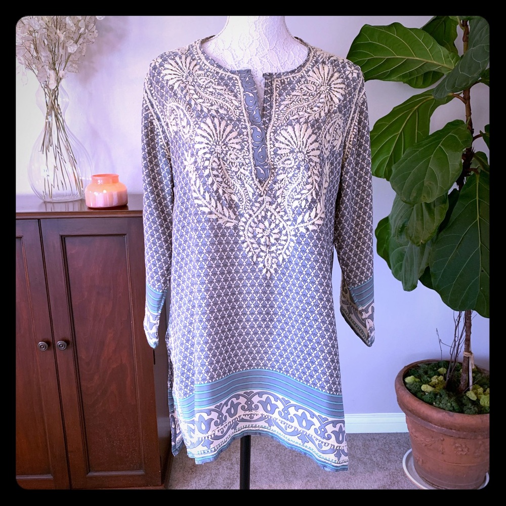 Gretchen Scott Designs silk poly tunic